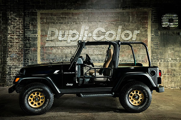 image of Jeep project, side view of Jeep Wrangler